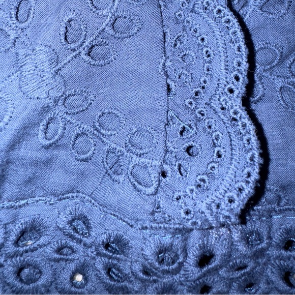 Altar’d State Karleen Eyelet Top and Mini Skirt Set Dress Blues Small NWT - Picture 7 of 7